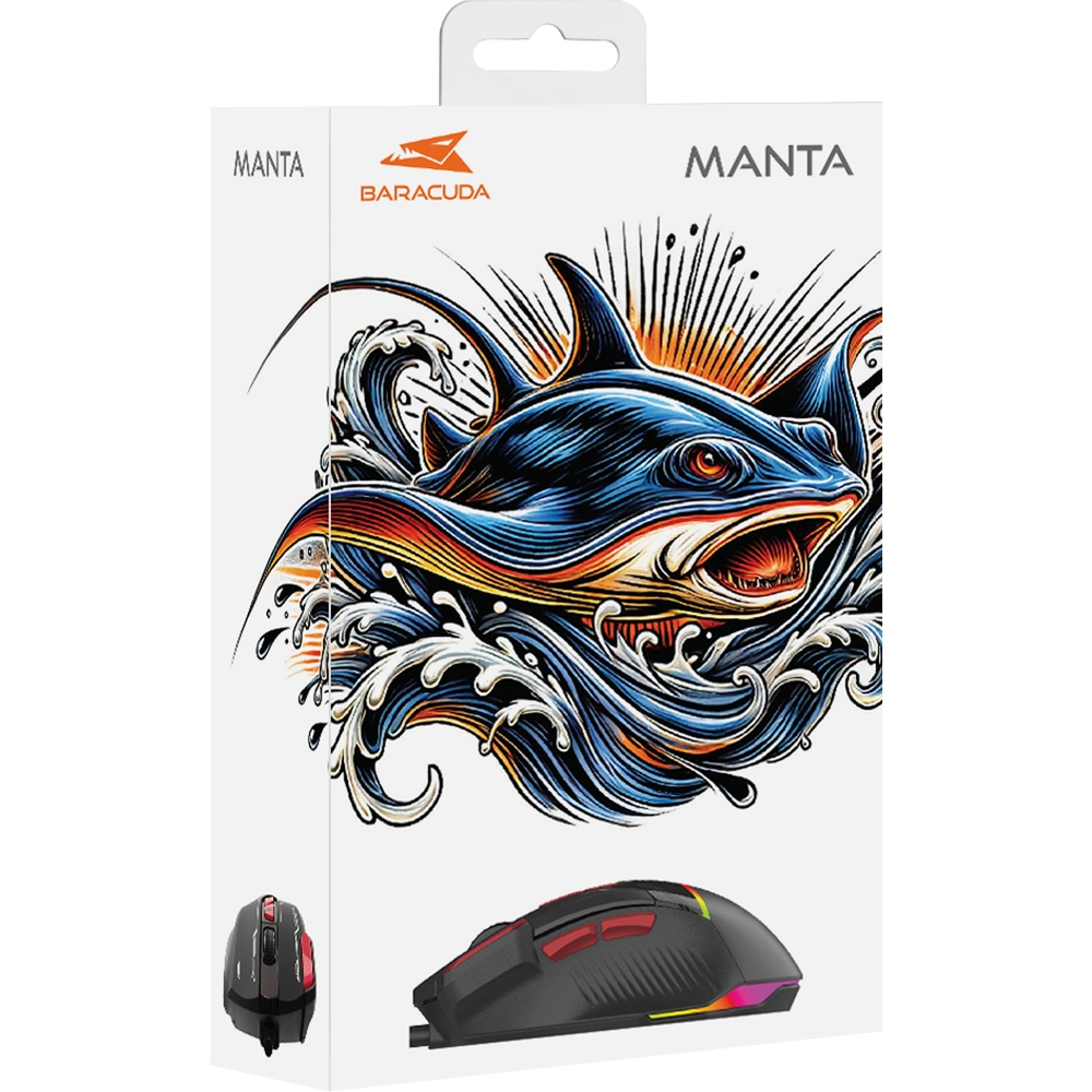 Przewodowa mysz Baracuda MANTA USB